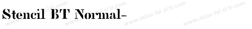 Stencil BT Normal字体转换